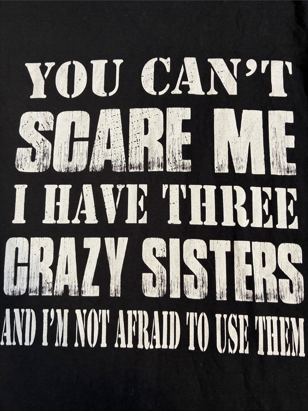 Port & Company Three Crazy Sisters Graphic T-Shirt Black Medium PC540 - Picture 1 of 7